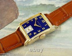 1949 Vintage HAMILTON PERRY, Stunning Navy Blue Dial, Serviced with warranty