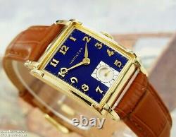 1949 Vintage HAMILTON PERRY, Stunning Navy Blue Dial, Serviced with warranty