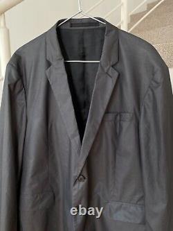 90s 2000s Vintage Mens PRADA Jacket Nylon Coat Blazer Suit Red Tab Navy Size