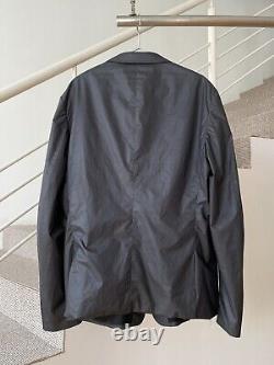 90s 2000s Vintage Mens PRADA Jacket Nylon Coat Blazer Suit Red Tab Navy Size