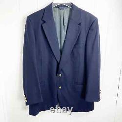 Burberry Vintage Mens Navy Blue Wool Sport Jacket
