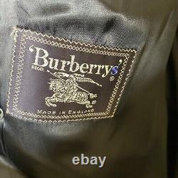 Burberrys coat size 44r navy blue mens cashmere vintage