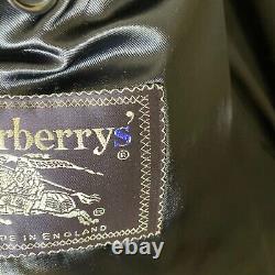 Burberrys coat size 44r navy blue mens cashmere vintage