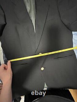 Christian Dior Monsieur Blazer Suit Jacket Coat Mens Navy Pinstripe Vintage