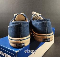 Converse Vintage USA Made 1-7616 Naut 1 Men's Size 10 Navy Ox Deck Shoes WithBox