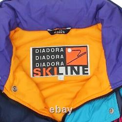 Diadora Mens Navy Skiline Ski Suit Vintage Winter Sportswear Snowsuit VTG