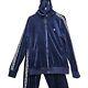 Fila Velour Tracksuit Vintage Mens Size L Navy Blue Logo Trim Hooded Jacket Pant