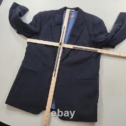 Hugo Boss Cashmere Sport Coat Mens 44L 44 Navy Blue Soft Vintage