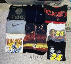 Massive (50+ Pieces) Men's Clothing Resell Lot- Y2K, Vintage, Sports, Music Ect