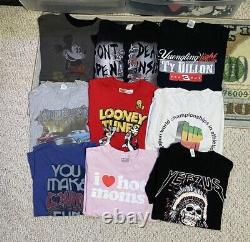 Massive (50+ Pieces) Men's Clothing Resell Lot- Y2K, Vintage, Sports, Music Ect