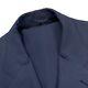 Mens Vtg 40 R Isaia 100 % Silk Solid Navy Blue 3 Button Suit Made Italy