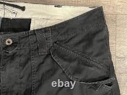 Mens Vintage Y2K Polo Ralph Lauren Cargo Military Pants Slim Fit Black 40x32