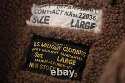 NON STOCK Vintage USN N-1 Deck Jacket Winter Military Navy Cotton Coat For Men