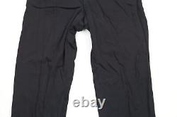 NOS Vintage 50s Streetwear Mens 33x34 Rayon Gabardine Dress Pants Trousers Navy