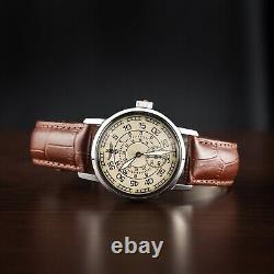 Pobeda Watch Mechanical Aviator Soviet Russian USSR Men Military Rare Vintage 20