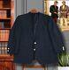 Rare Vintage Ermenegildo Zegna 42s Short 100% Wool Navy Blue Blazer Gold Buttons