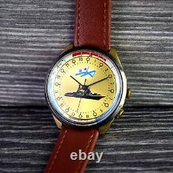 Raketa 24 Hours Soviet Wristwatch NAVI Vintage Mens Watch Mechanical 2623 Watch