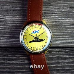 Raketa 24 Hours Soviet Wristwatch NAVI Vintage Mens Watch Mechanical 2623 Watch