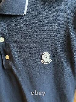 Rare Vintage Bape Mens Polo Shirt Navy Blue XL