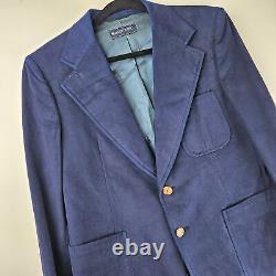 SHACK'S INC LANVIN PARIS Men's Vintage Blazer Navy Blue Heavyweight Classic Prep