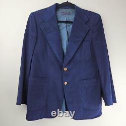 SHACK'S INC LANVIN PARIS Men's Vintage Blazer Navy Blue Heavyweight Classic Prep