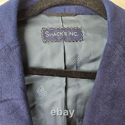 SHACK'S INC LANVIN PARIS Men's Vintage Blazer Navy Blue Heavyweight Classic Prep