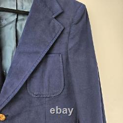 SHACK'S INC LANVIN PARIS Men's Vintage Blazer Navy Blue Heavyweight Classic Prep