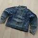 Us Navy 50s 60s Vtg Denim Jacket Box Silhouette 2 Pocket Men's Outerwear