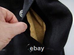 US Navy Mens Wool Pea Coat Post WWII Korean War Era 50s Vtg USA Made 38 40