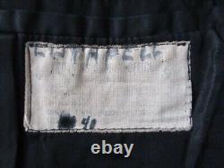 US Navy Mens Wool Pea Coat Post WWII Korean War Era 50s Vtg USA Made 38 40