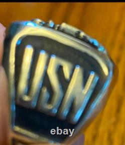 United States Navy Ring size 10 Vintage late 1960's