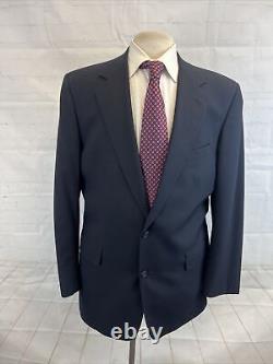 VINTAGE Brooks Brothers Men's Dark Navy Blue Suit 43L 32X33 $1,195