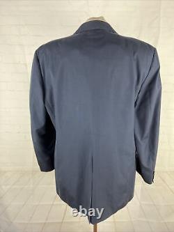 VINTAGE Brooks Brothers Men's Navy Blue Solid Blazer 46L $1,298