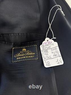 VINTAGE Brooks Brothers Men's Navy Blue Solid Wool Blend Blazer 40R $1,295