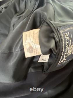 VINTAGE Burberry Men's Navy Blue Striped Wool Blazer 41R $1,495