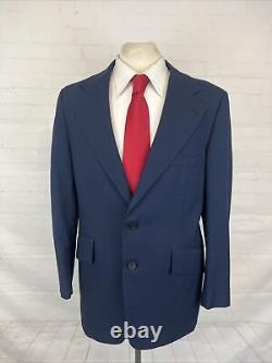 VINTAGE Givenchy Men's Navy Blue Solid Blazer 42R $1,195