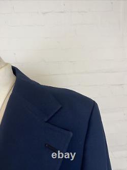 VINTAGE Givenchy Men's Navy Blue Solid Blazer 42R $1,195