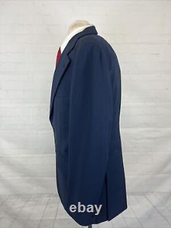 VINTAGE Givenchy Men's Navy Blue Solid Blazer 42R $1,195