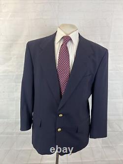 VINTAGE Givenchy Men's Navy Blue Solid Blazer 42R $1,495