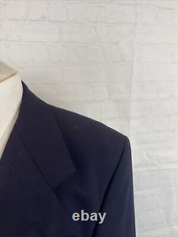 VINTAGE Givenchy Men's Navy Blue Solid Blazer 42R $1,495