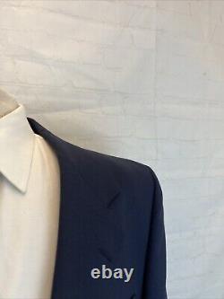 VINTAGE Lanvin Men's Navy Blue Solid Blazer 44L $2,195