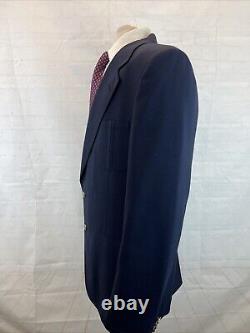 VINTAGE Lanvin Men's Navy Blue Solid Blazer 44L $2,195