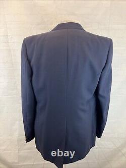 VINTAGE Lanvin Men's Navy Blue Solid Blazer 44L $2,195