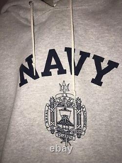 VINTAGE US NAVY REVERSE WEAVE HOODIE 3XL made in USA rare size