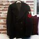 Vintage Us Navy Mens Peacoat Wool 40r Fire Controlman Insignia Coat 100% Wool