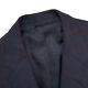 Vtg 43 L Oxxford Clothes Navy Blue Heavy Knit Wool Windowpane Blazer Made Usa