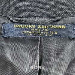 Vintage 1960s Brooks Brothers Blazer Mens 42R Navy Blue Gold University Michigan