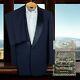 Vintage 1960s Campus Togs 2 Piece Tuxedo Suit Mens 40r 30x30 Navy Shawl Dinner
