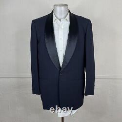 Vintage 1960s Campus Togs 2 Piece Tuxedo Suit Mens 40R 30x30 Navy Shawl Dinner