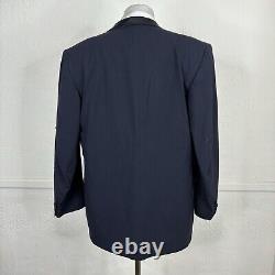 Vintage 1960s Hudsons Tuxedo Jacket Blazer Mens 42R Navy Dinner Shawl 1 Button